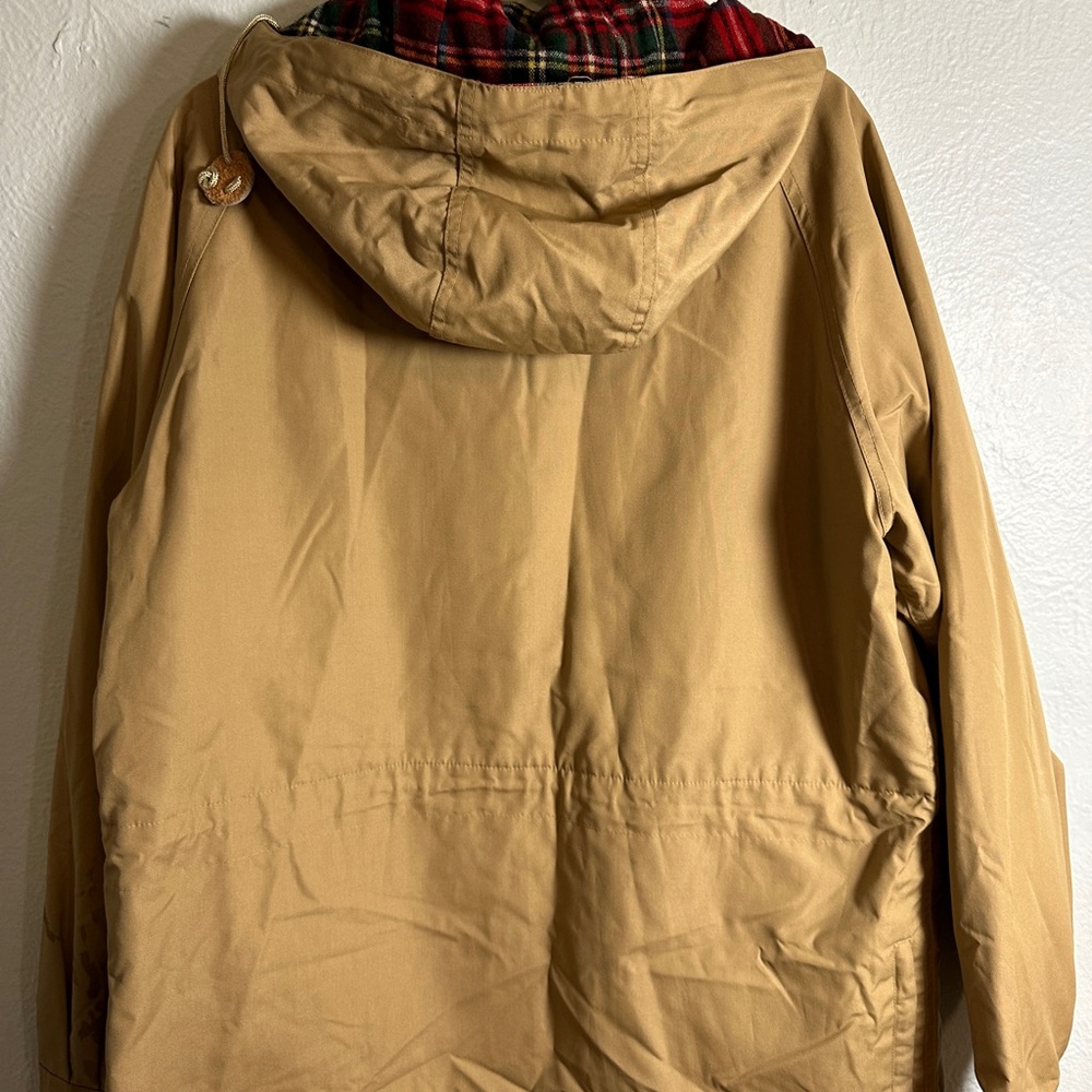 EMS Eastern Mountain Sport Wool Lined Hooded Parka Tan Men’s L Vintage - Picture 2 of 13